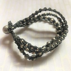 Knotted Bead Bracelet